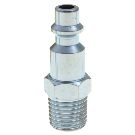 ADVANCED TECHNOLOGY PRODUCTS Plug, Steel, Industrial, 3/8" Body Size, 3/8" Male NPT 38PI-N3M